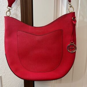 Henri Bendel Red Hobo Bag